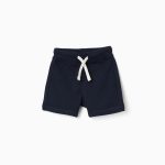 SHORT EN POLAIRE BLEU FONCÉ
