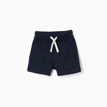 SHORT EN POLAIRE BLEU FONCÉ