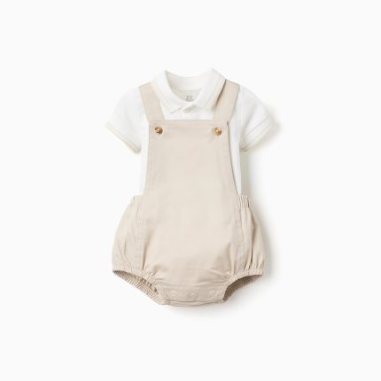 ENSEMBLE BODY SS SHORT BLANC