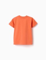 T-SHIRT SS JERSEY ORANGE FONCÉ – Image 2