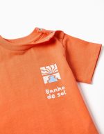 T-SHIRT SS JERSEY ORANGE FONCÉ – Image 3