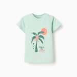 T-SHIRT SS MAILLOT VERT CLAIR