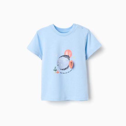 T-SHIRT SS MAILLOT BLEU CLAIR