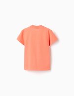 T-shirt en coton orange à imprimé Mickey et Donald pour bébé garçon – Image 2