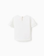 T-shirt en coton blanc à imprimé Minnie et Daisy pour bébé fille – Image 2