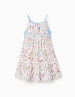 Robe à bretelles en coton à imprimé Carolina Celas x Zippy pour fille, blanc