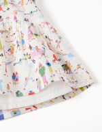 Robe à bretelles en coton à imprimé Carolina Celas x Zippy pour fille, blanc – Image 3