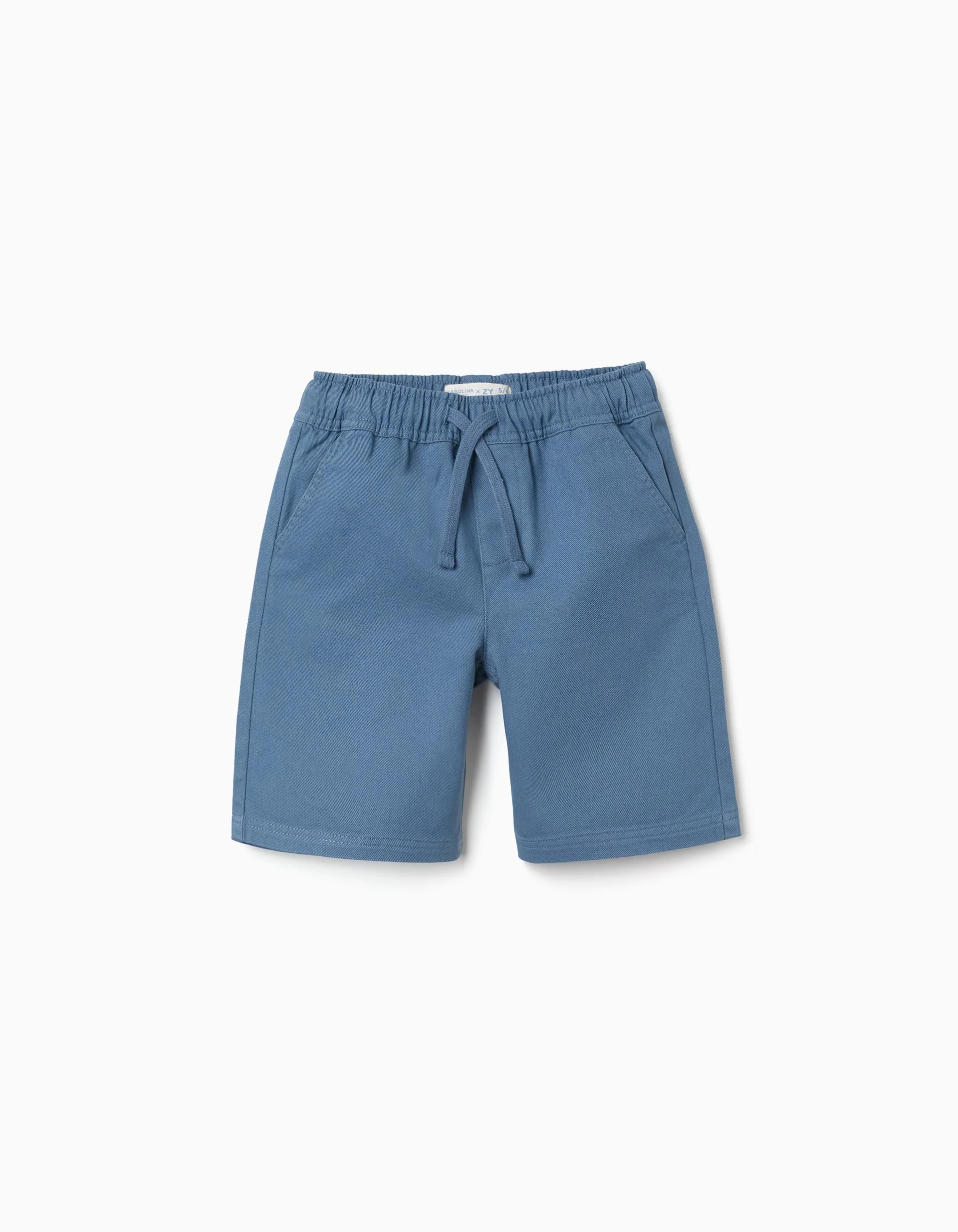 31082734003-0-1.jpg Short long en coton avec cordon Carolina Celas x Zippy pour garçon, bleu – Image 1