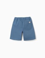 Short long en coton avec cordon Carolina Celas x Zippy pour garçon, bleu – Image 2