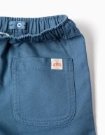 Short long en coton avec cordon Carolina Celas x Zippy pour garçon, bleu – Image 3