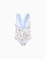 Maillot de bain à imprimé Carolina Celas x Zippy pour bébé fille, blanc – Image 2