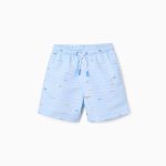 Short de bain à imprimé Carolina Celas x Zippy pour garçon, bleu clair