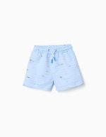 Short de bain à imprimé Carolina Celas x Zippy pour bébé garçon, bleu clair
