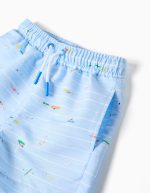 Short de bain à imprimé Carolina Celas x Zippy pour bébé garçon, bleu clair – Image 3
