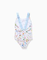 Maillot de bain à imprimé Carolina Celas x Zippy pour fille, blanc – Image 2