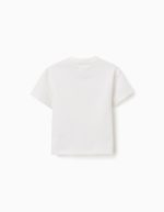 T-shirt en coton à imprimé Carolina Celas x Zippy pour bébé garçon, blanc – Image 2