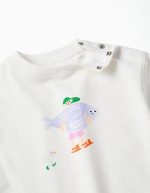 T-shirt en coton à imprimé Carolina Celas x Zippy pour bébé garçon, blanc – Image 3