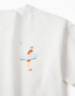 T-shirt en coton à imprimé Carolina Celas x Zippy pour garçon, blanc – Image 3