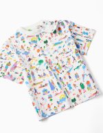 T-shirt et salopette Carolina Celas x Zippy pour bébé garçon, blanc/beige – Image 3