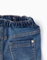 Jean de jogging pour bébé garçon, coupe slim, bleu – Image 3