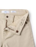 Pantalon en sergé beige pour garçon, coupe slim – Image 3