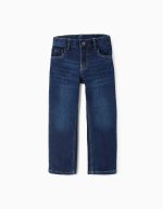Jeans coupe droite pour garçons, bleu foncé