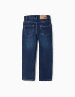 Jeans coupe droite pour garçons, bleu foncé – Image 2