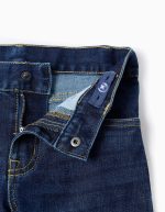 Jeans coupe droite pour garçons, bleu foncé – Image 3