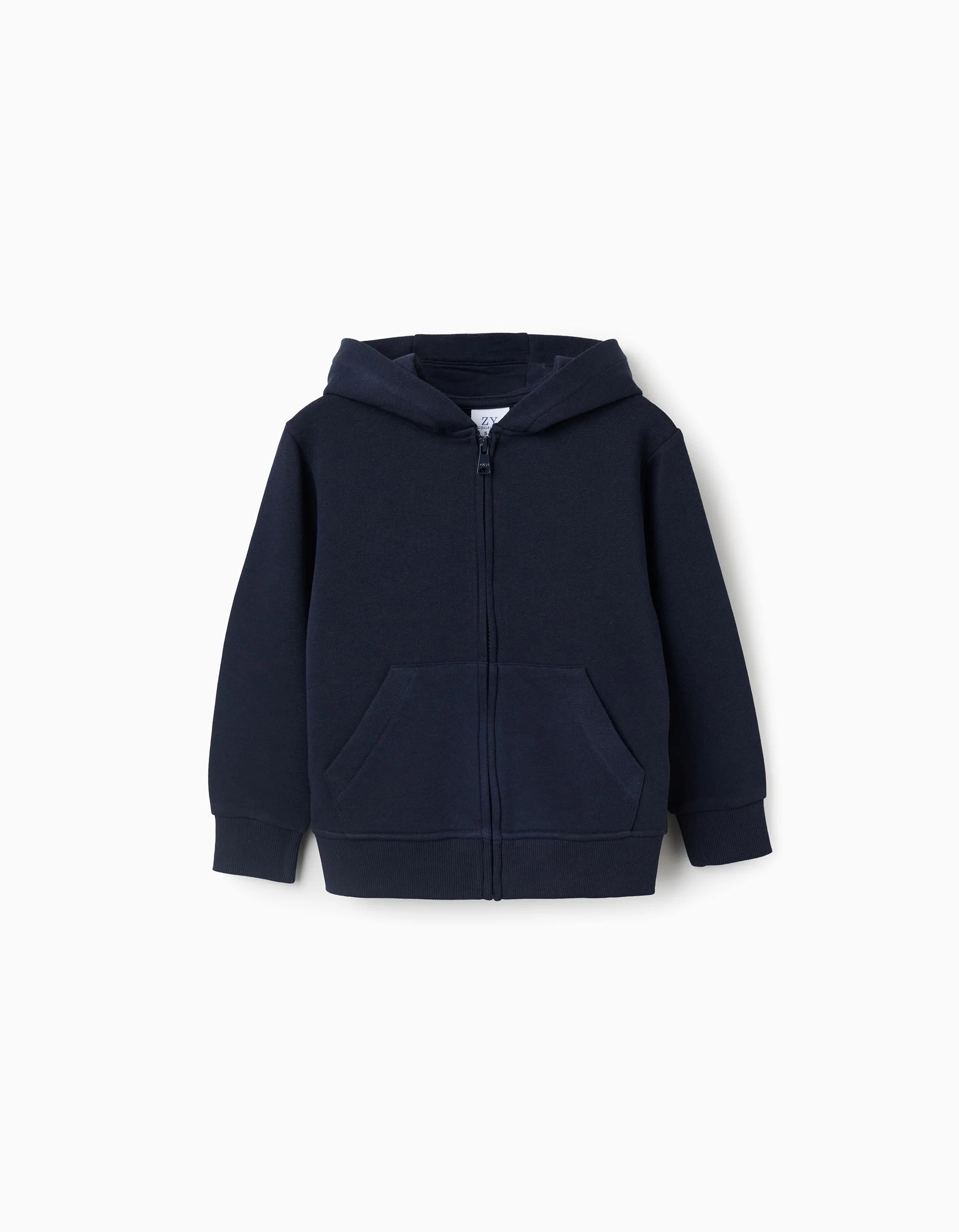 31079655006-0 Veste polaire à capuche avec poches pour garçon, bleu foncé – Image 1