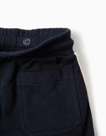 Pantalon de jogging en coton à rayures pour garçon, bleu marine/beige/vert – Image 3