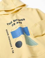 Ensemble sweat-shirt et jogging en maille brossée avec imprimé pour garçon, jaune/bleu – Image 3