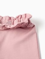 Pantalon large en polaire avec taille élastiquée pour bébé fille, rose – Image 3
