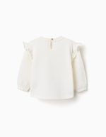 Sweat-shirt en coton imprimé Minnie pour bébé fille, beige clair – Image 2