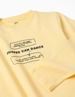 T-shirt à manches longues en coton jaune, imprimé « Making Art », pour garçons. – Image 3