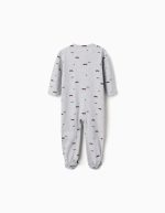 2 grenouillères en coton à motifs de voitures pour nouveau-nés et bébés garçons, vert/gris – Image 2