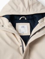 Parka en caoutchouc gris clair pour garçons – Image 3