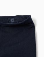 Leggings évasés en maille brossée pour bébés filles, bleu marine – Image 3