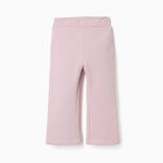 Leggings évasés en maille brossée pour bébés filles, lilas