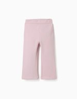 Leggings évasés en maille brossée pour bébés filles, lilas