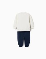 Ensemble de jogging en coton imprimé Bluey pour bébés et enfants, blanc/bleu – Image 2