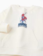Sweat-shirt en coton blanc à motifs Spider-Man pour bébés et garçons – Image 3