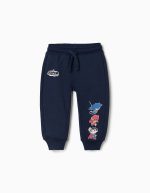 Pantalon de jogging en coton bleu marine avec motifs Super Friends pour bébés et garçons