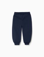 Pantalon de jogging en coton bleu marine avec motifs Super Friends pour bébés et garçons – Image 2
