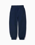 Pantalon de jogging en coton bleu marine avec imprimé Marvel et cordon de serrage pour garçon – Image 2