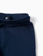 Pantalon de jogging en coton bleu marine avec imprimé Marvel et cordon de serrage pour garçon – Image 3