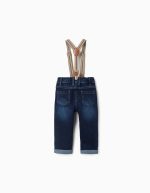 Pantalon en denim bleu foncé pour bébé garçon – Image 2