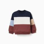 Sweat-shirt en polaire marron en coton pour bébé garçon