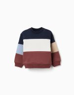 Sweat-shirt en polaire marron en coton pour bébé garçon