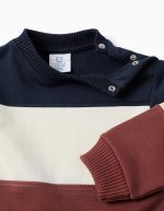 Sweat-shirt en polaire marron en coton pour bébé garçon – Image 3