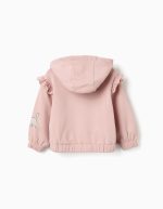 Veste à capuche brossée avec imprimé Les Aristochats pour bébé fille, rose – Image 2